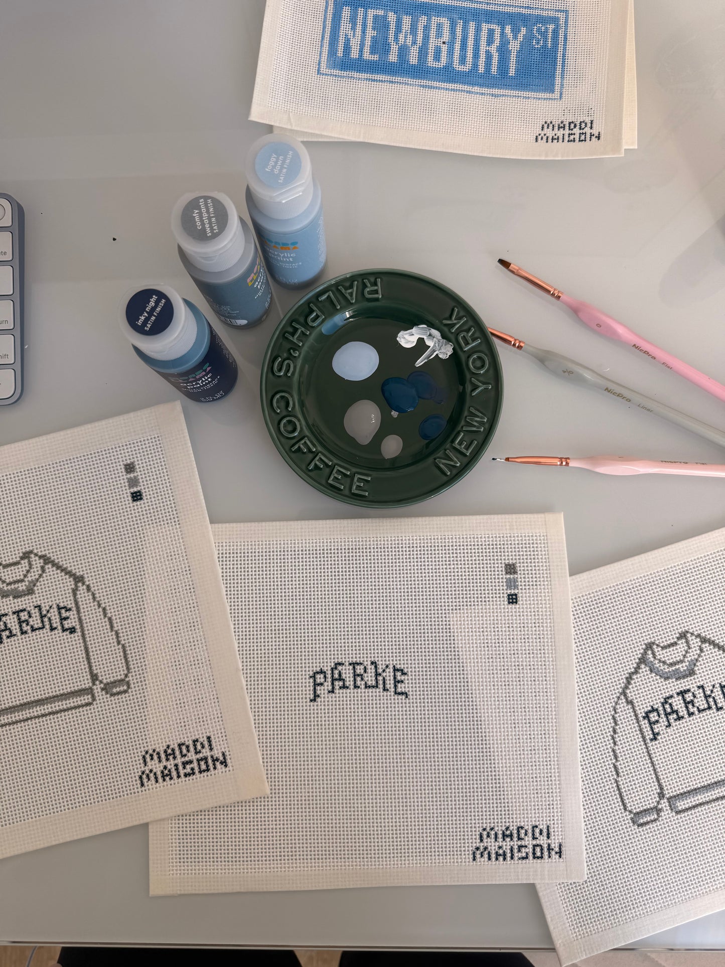 N. Parke Mockneck Painted Canvas