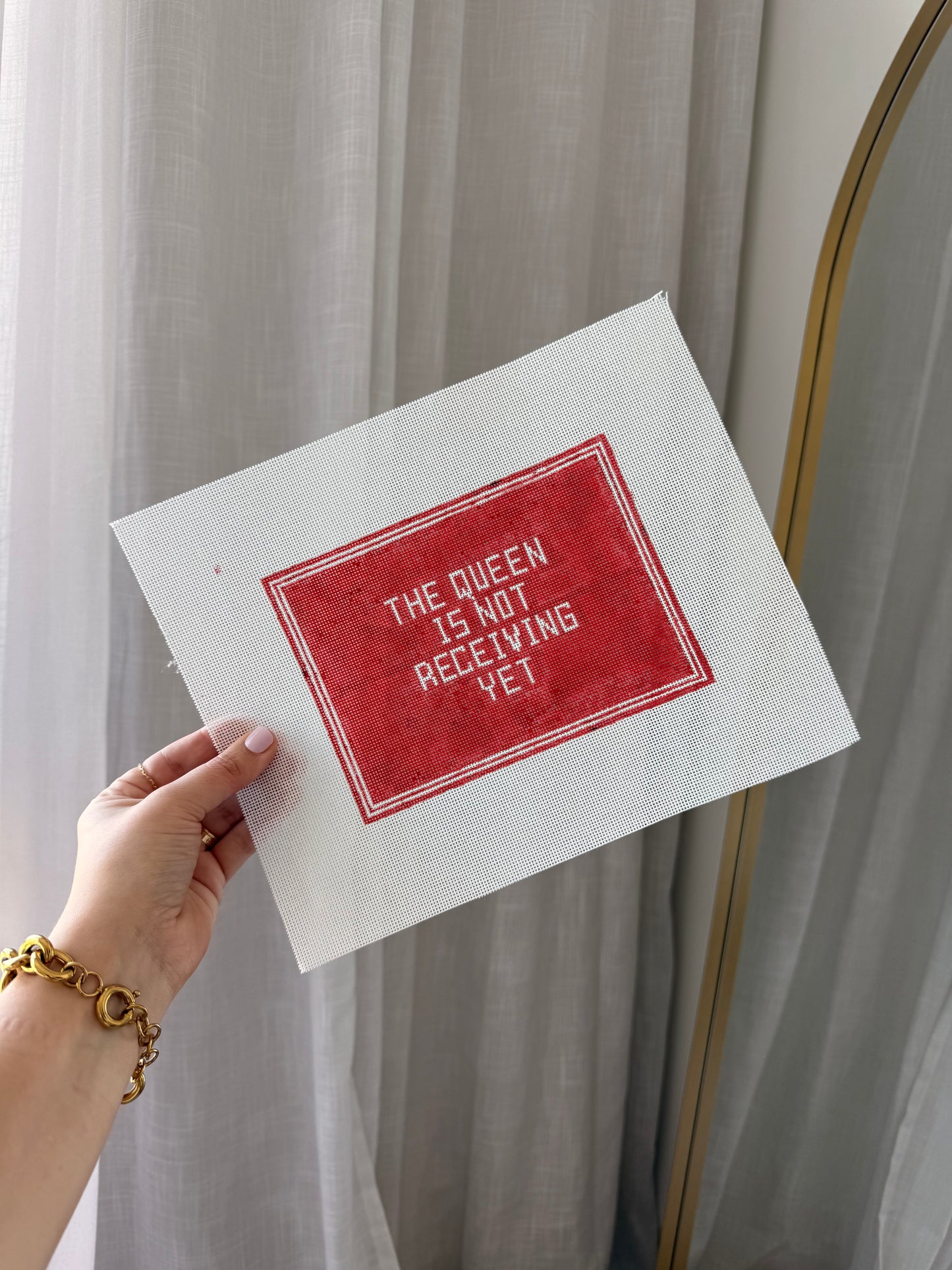 N. Queen Needlepoint Canvas