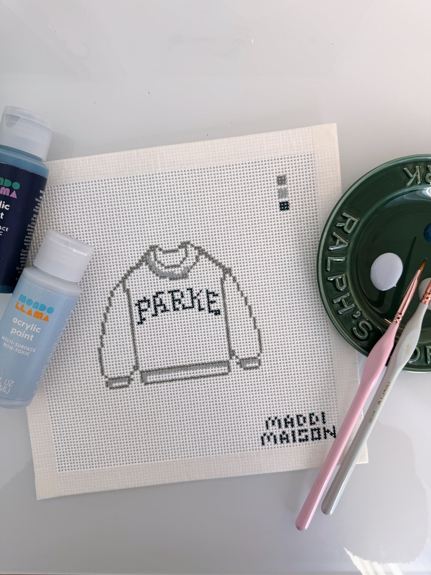 N. Parke Mockneck Painted Canvas