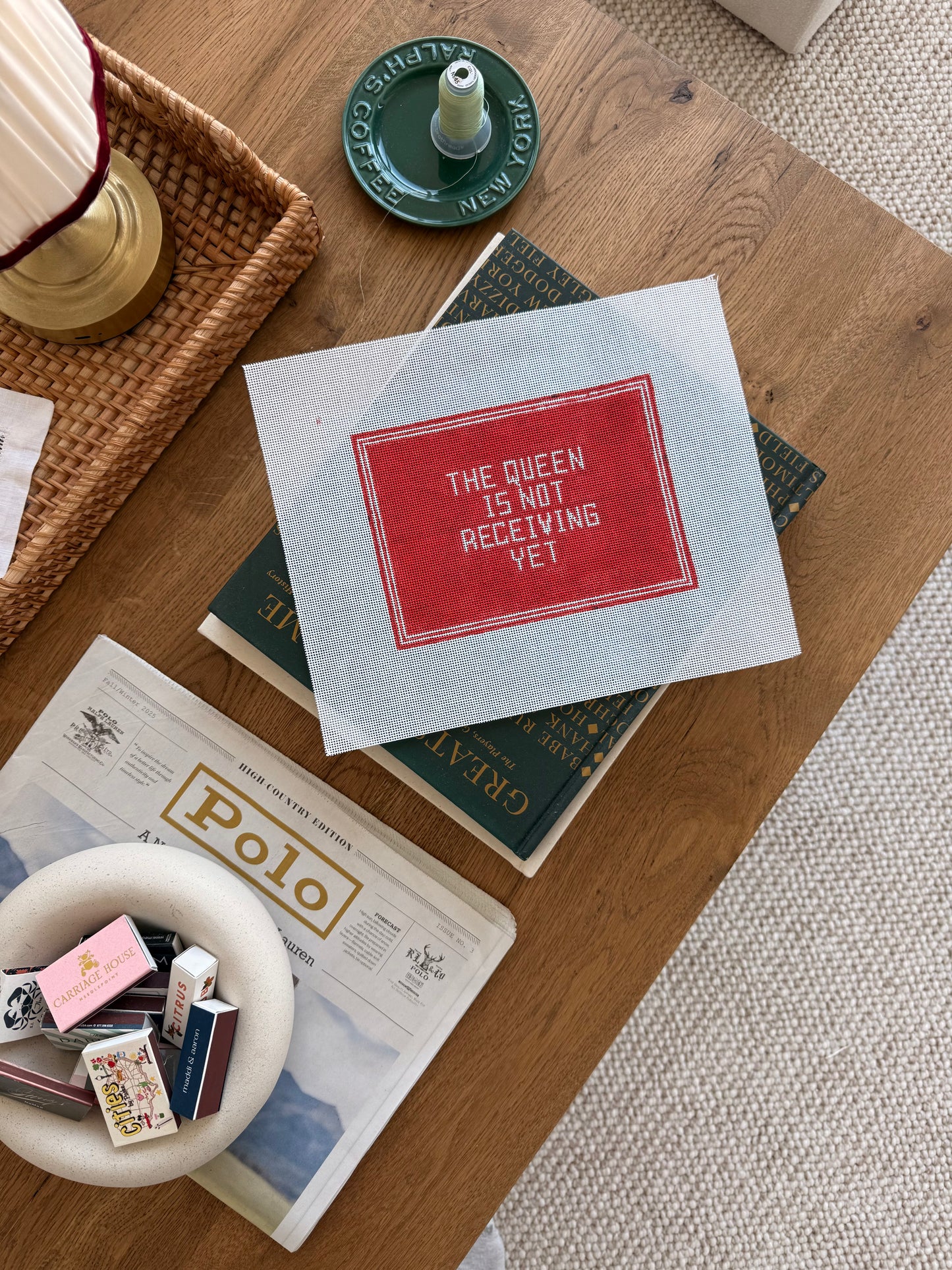 N. Queen Needlepoint Canvas