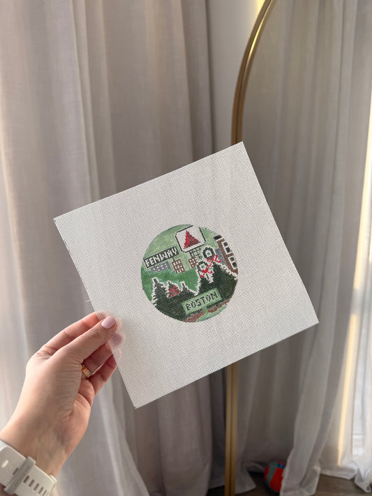 N. Boston 4IN Round Needlepoint Canvas