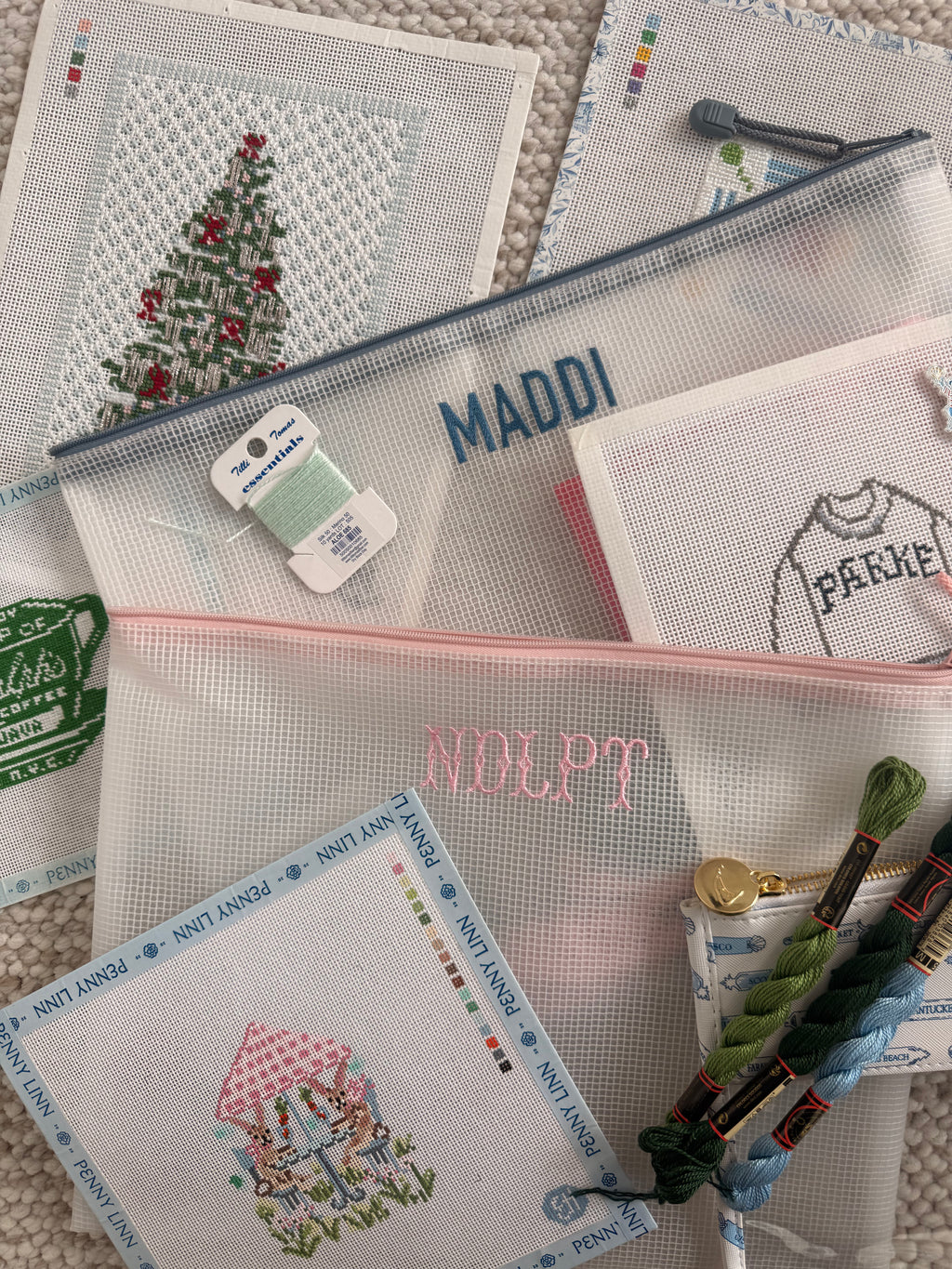 Custom Needlepoint Project Bag!!