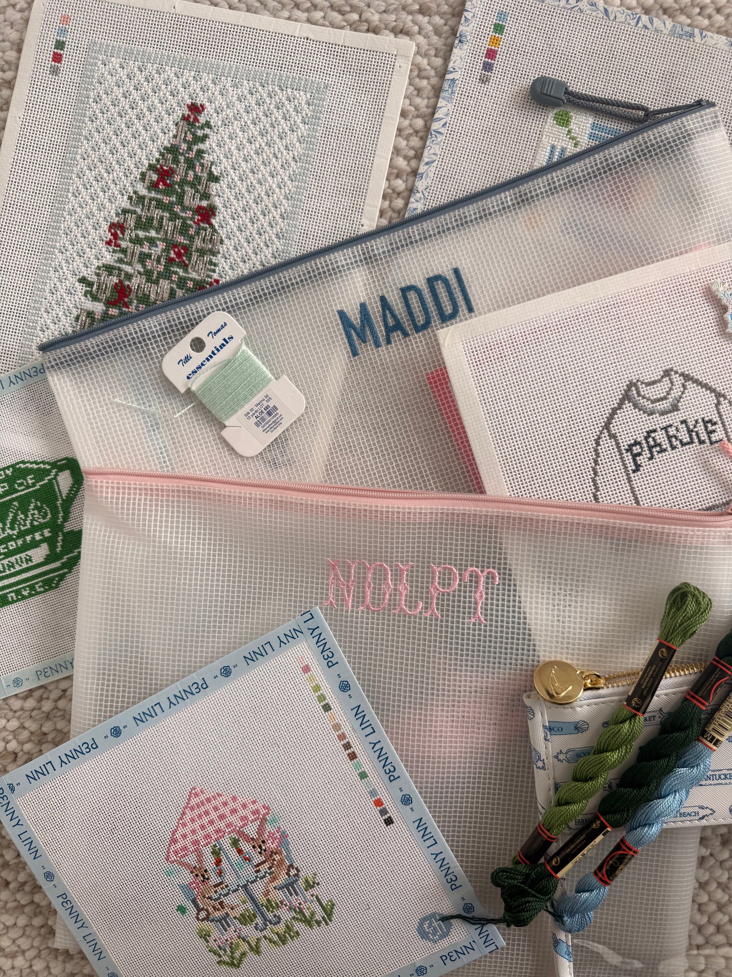 Custom Needlepoint Project Bag!!