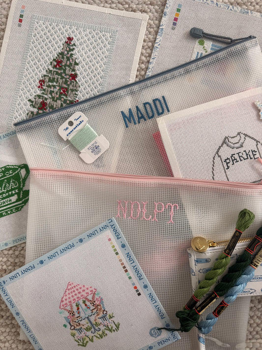 Custom Needlepoint Project Bag!!